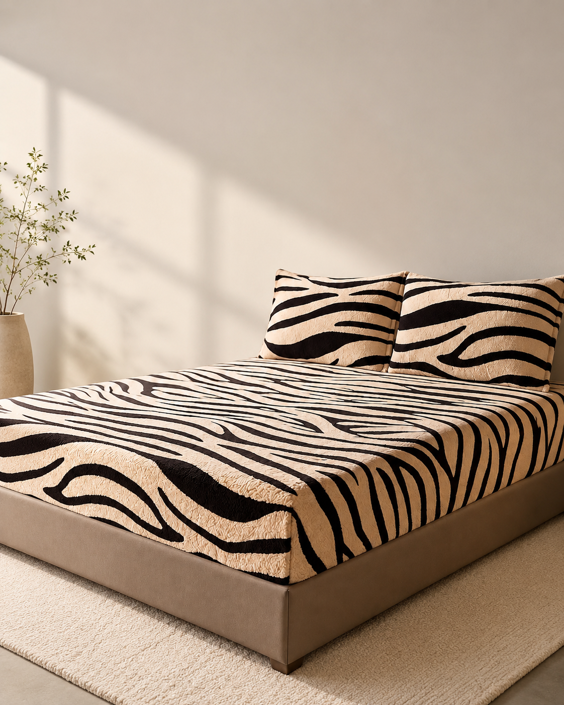 ملاية سرير باللاستيك ZEBRA