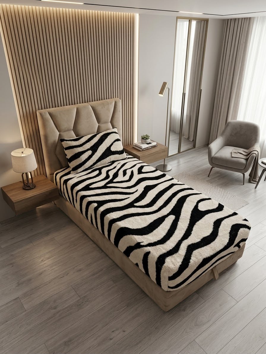 ملاية سرير باللاستيك ZEBRA